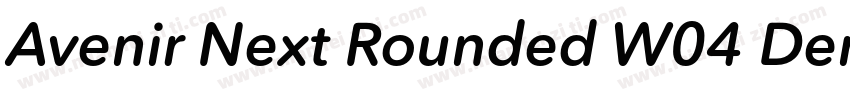 Avenir Next Rounded W04 Demi字体转换